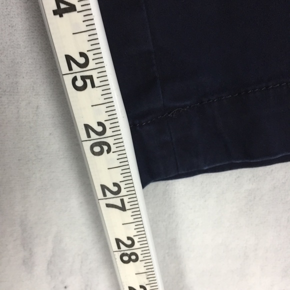 Talbots Perfect Chino Womens 8P Petite Dark Indigo Blue Pants Measure 32x27 - Picture 9 of 10
